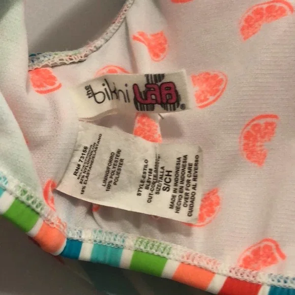 Bikini Lab multi colored top, small - Picture 9 of 9